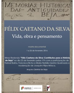 Cartaz da exposicao de Felix Caetano da Silva